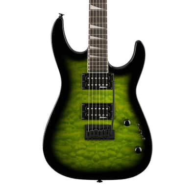 Used Jackson JS Series Dinky JS20 DKQ 2PT Electric Guitar - Trans Green image 1