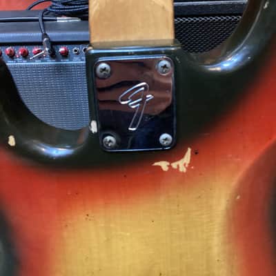 1977 Fender Precision Bass – Vintage USA – 3-Tone Sunburst – Original Pickups image 9