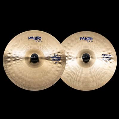 Paiste 14" 2000 Medium Hi-Hat Cymbals (Pair)