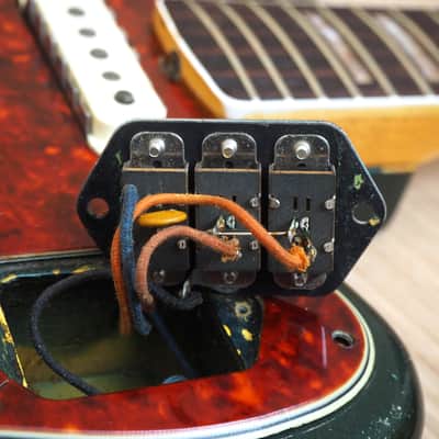 1966 Fender Jaguar Vintage Offset Electric Guitar Sherwood Green w/ohc image 22