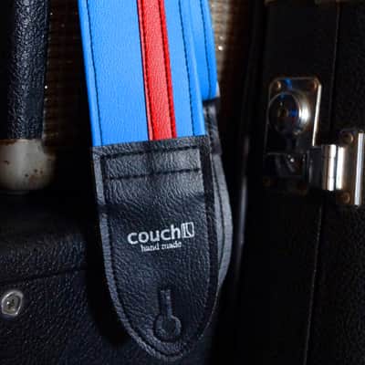 Couch Sky Blue and Red Racer X Guitar Strap image 6