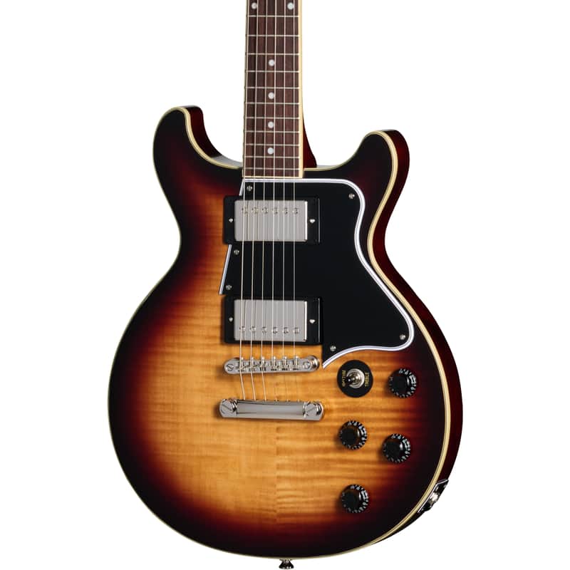 Epiphone Les Paul Special Double Cut Electric Guitar - Figured Bourbon Burst image 1