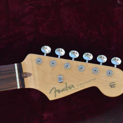 Fender Hardtail Hard Tail Stratocaster Strat White USA American image 6