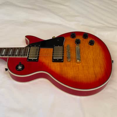 Vintage 2004 Epiphone (Gibson) Les Paul Custom Plus - Heritage Cherry Sunburst - Flame Top - Made in Korea (MIK) - Free Pro Setup image 5