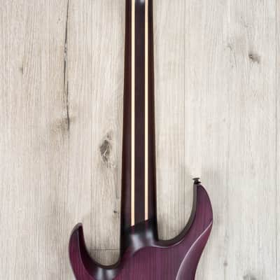 Legator Ninja N8FX Multi-Scale 8-String Guitar, Ebony Fretboard, Blood Moon image 5