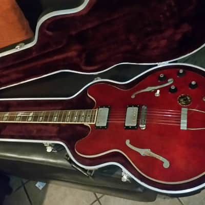 1977 Aria Pro II ES800WR (a.k.a. ES 335) guitar transition headstock logo image 7