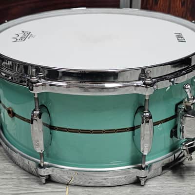 Tama TBS136S Star Series 13"x 6" Bubinga Snare in Grand Aqua Blue image 3