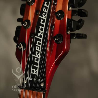 1995 Rickenbacker 360/12 string BT Fireglo w/BLACK hardware + binding!!! image 8