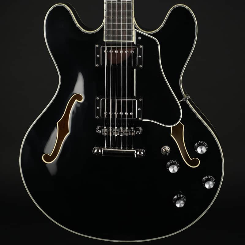Eastman Eastman T486-BK 16" Thinline, Pickups in with Case #P2...