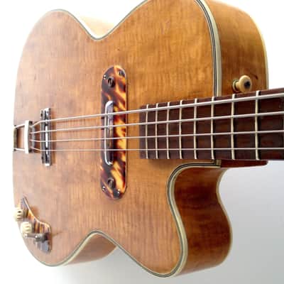Vintage Original 1950's Kay Howlin' Wolf Thin Twin K162 Natural Blonde Electric Bass Guitar Viol image 18