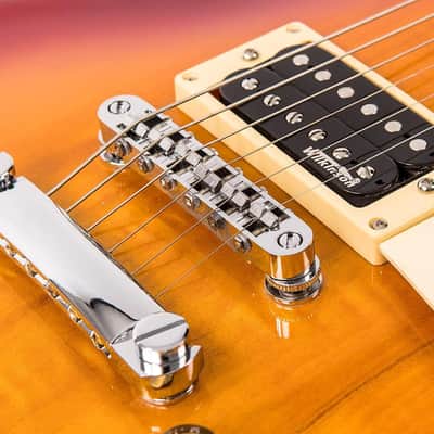 Vintage V100NBCSB Reissued Unbound Cherry Sunburst image 4