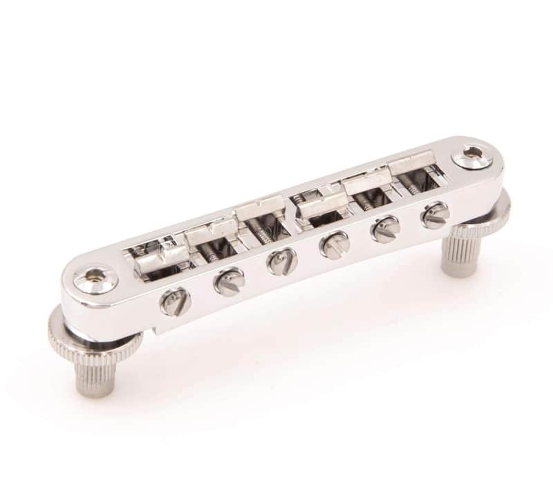 Tone Ninja Class-A Locking Aluminum Nashville TOM Bridge USA Made, Chrome image 1