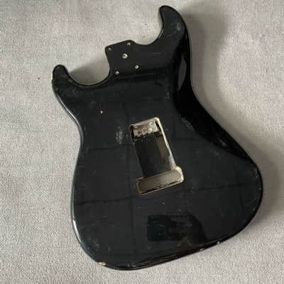 Gloss Black HSS Guitar Strat Style Basswood Body image 5