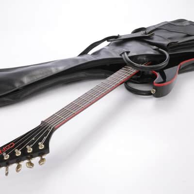 1980's Cort Black & Red Electric Guitar w/ Jackson Style Headstock #43829 image 4