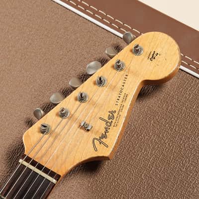 Fender Custom Shop Michael Landau 1963 Stratocaster Fiesta Red Over 3-Color Sunburst [R95825] (05/05) image 10