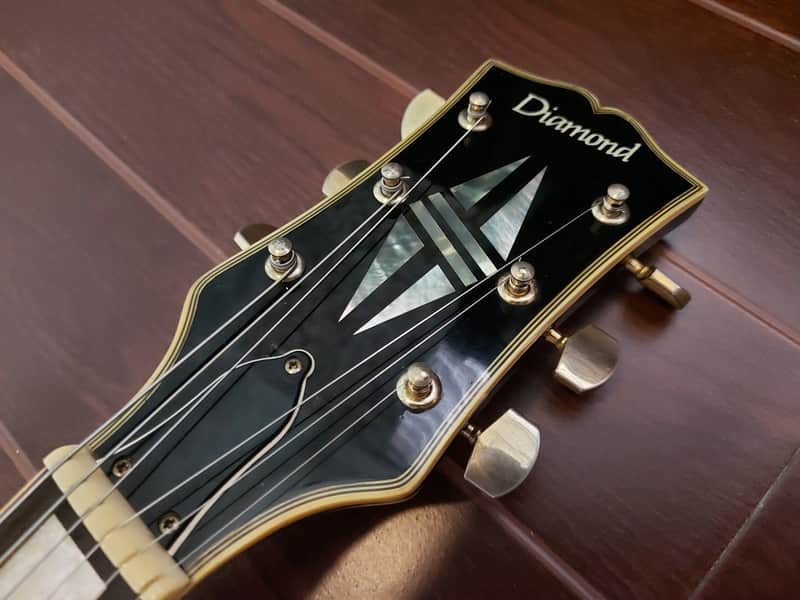 Diamond Aria Les Paul Custom Black & Gold 1980's (Free Shipping