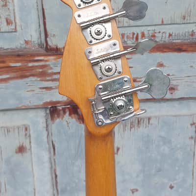 1985 Hoyer Bonfire Bass PJ Korina Body EMGs Hipshot image 7