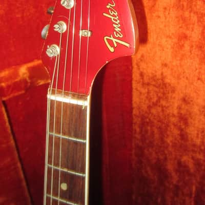 1966 Fender Jaguar Candy Apple Red w/ Matching Headstock image 3