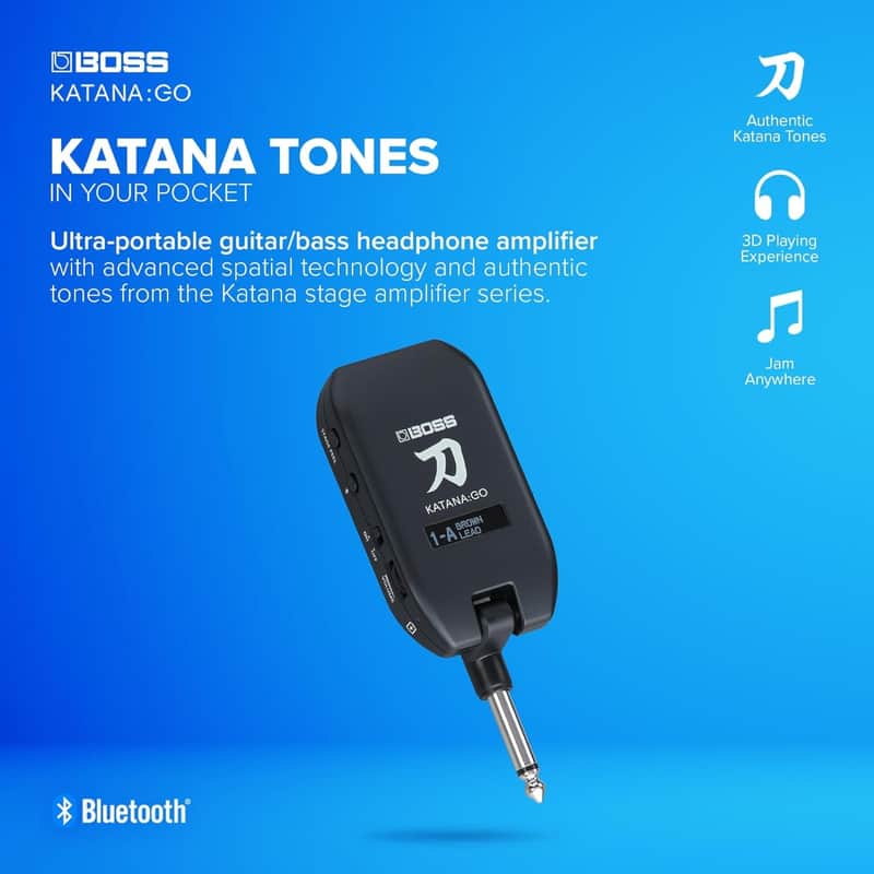 Boss KATANA:GO Personal Headphone Amplifier image 1