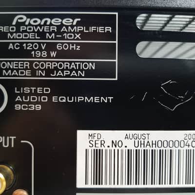 Pioneer Elite Stereo Power Amplifier M-10X 2000 Black image 12