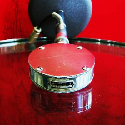 Vintage RARER 1940's Astatic D-104 crystal "Lollipop" microphone Chrome w adapter & period Atlas DS-5 desk stand PROP DISPLAY # 2 image 9