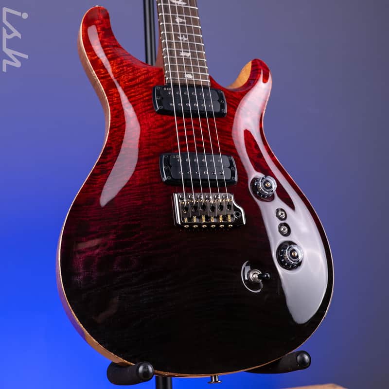 PRS Custom 24-08 Mango Top Limited Edition Fire Red / Gray Black Fade image 1