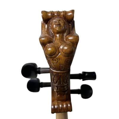 Baroque style song Maestro Viola da Gamba Carved angel scroll 4 String 29 1/2" image 13