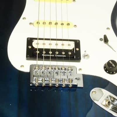 Good Fender Japan Stratocaster N Serial Electric Guitar Dark Blue Ref No.5501 image 5