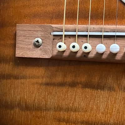Silvertone F-61 Parlor Acoustic Guitar 1960’s - Sunburst image 5