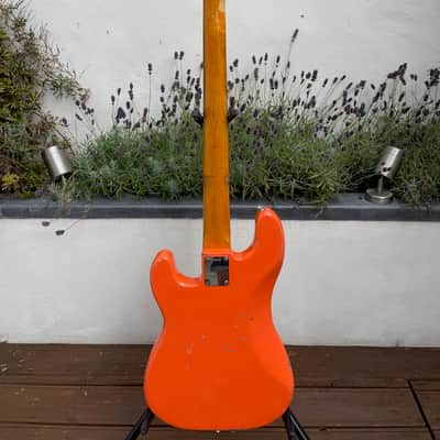 1964 Fender Precision Bass in Fiesta Red. image 2