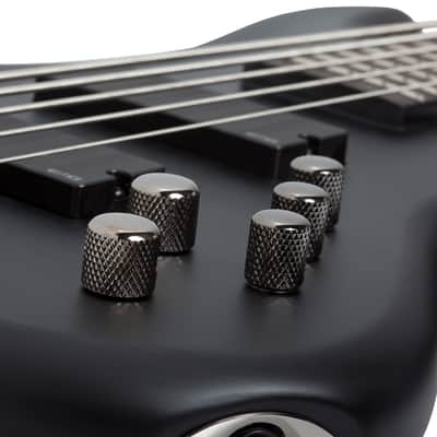 Schecter Stiletto Studio-5 See-Thru Black Satin image 7
