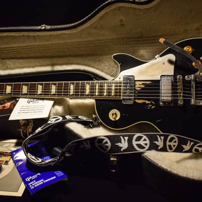 Dax&Co. Heavy Aged Neil Young "Old Black" style Gibson Les Paul Guitar Relic W/ Case! image 3