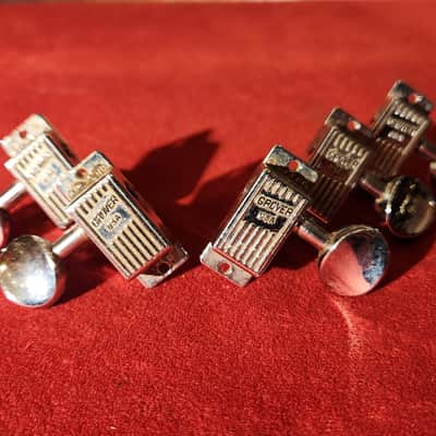 Vintage 1960s Grover Rickenbacker/Martin Slimline Tuners Chrome Missing 1 Treble-Side image 1