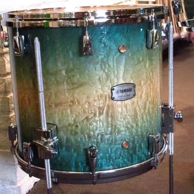 Yamaha PHX Phoenix Textures Turquoise Sunburst Kit 18" 10" 12" 14" Drum Set Made in Japan image 8