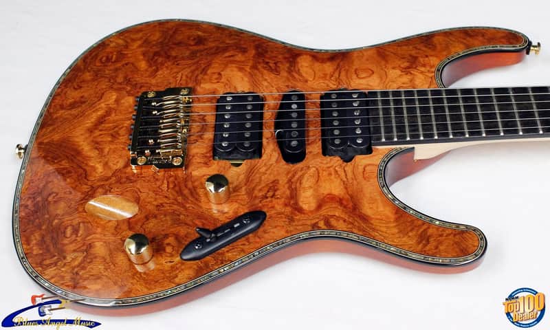 Ibanez Iron Label S Series SIX70FDBG Electric Guitar, Bubinga Top