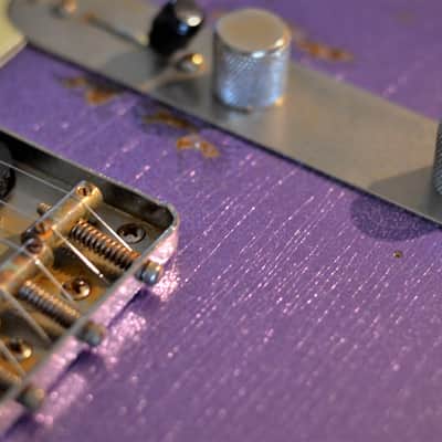 Fender Telecaster American Performer Relic 2019 Lavander Purple Sparkle Duncan Tele Stack image 9