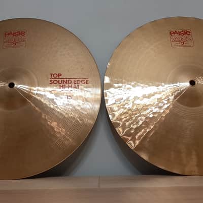 Paiste 15" 2002 Sound Edge Hi-Hat Cymbals (Pair) 1980 - Present - Traditional image 1