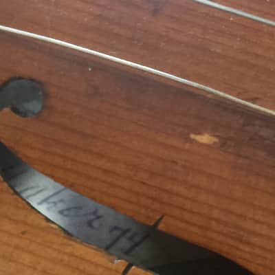 Rare Antique Robert Baillie Scottish Fiddle 1874 with GSB Case image 8