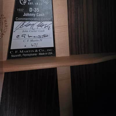 Martin D-35 Johnny Cash Left Handed image 2