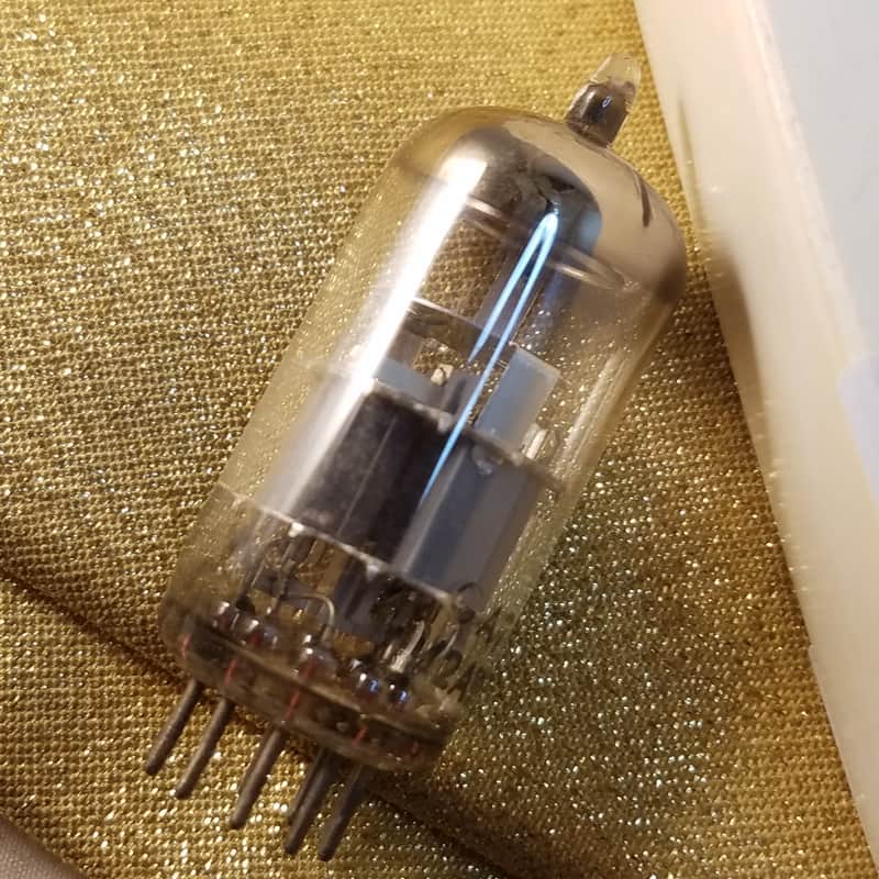 Amperex 6DJ8 tNOS AT1000 TESTED Balanced! PI Vacuum Tube Heerlen Large Halo Getter GA3 GA4 GA6 GA7 Bugle Boy T3 ECC88 dual triode 1959-1962 image 1