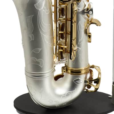 Antigua Winds Model AS4248SQ 'Powerbell' Alto Saxophone in Satin Silver image 12