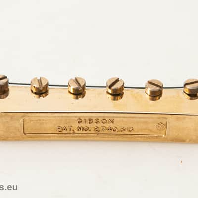 Original Gibson ABR 1 Bridge 1966-1970 Gold W/ original Thumbwheels image 9