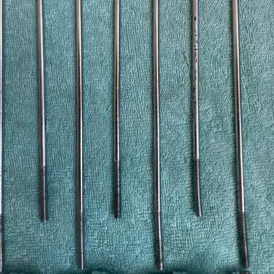 Del Rey MIJ Lot of 12 Bass Drum T tension rods + 11 claws 70s - Chrome image 15