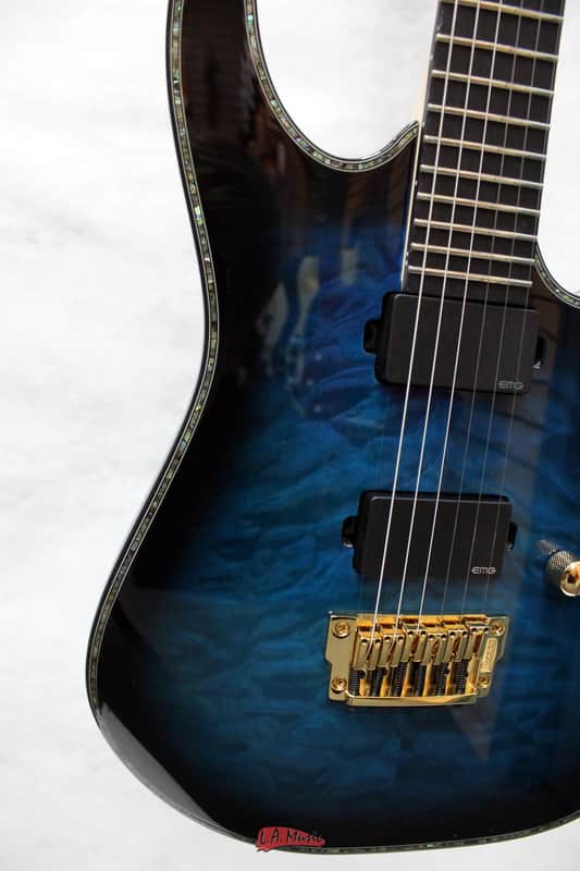 Ibanez RGIX20FEQM-SBS Iron Label Electric Guitar 2014 Sapphire