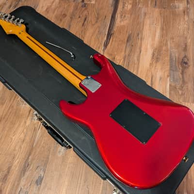 1983 Kramer Pacer Deluxe Electric Guitar Candy Red "B Plate" Original Parts W/HSC image 18
