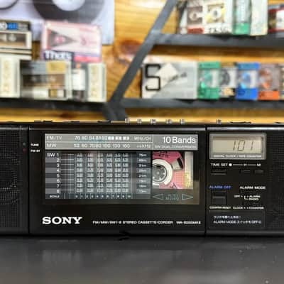 Sony WA-8000MKII Rare Vintage MINT Boombox Cassette-Corder Warranty with Case image 18