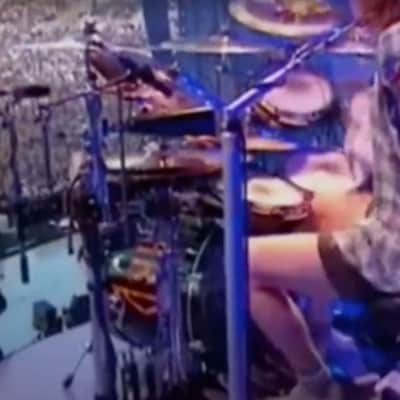 Rick Allen's Def Leppard Adrenalize Tour, 10" Hart AcuPad Trigger Pad (RA #2075) 1990s - Gold, AUTOGRAPHED HEAD!! image 4