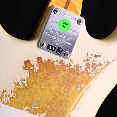Fender Custom Shop 1959 Stratocaster Journeyman Relic NAMM 2019 LTD Olympic White/3 Tone Burst image 13