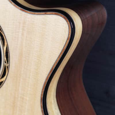 Taylor Custom GA NAMM #B5039 Royal Katalox Ebony / Torrified Spruce Guitar image 20