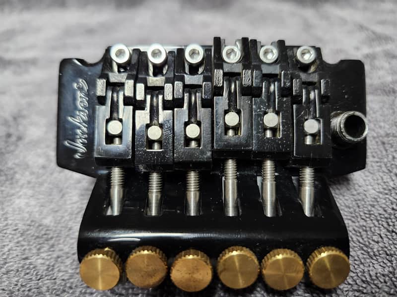 Jackson JT-580 Licensed Floyd Rose Tremolo -Black w/ Brass & Stainless Steel Upgrades image 1